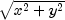 \sqrt{x^2+y^2}