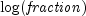 {rm {log}}({it fraction})