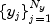 left{ {y_j } right}_{j = 1}^{N_y }