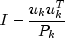 I - frac{{u_k u_k^T }}{{P_k }}