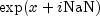 exp(x + iNaN)