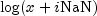 log(x + iNaN)