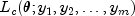 L_c(theta; y_1, y_2, ldots, y_m)