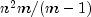 n^2m/(m - 1)