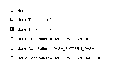 Marker Attributes Sample