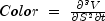 Color\;=\;\frac{\partial^3 V}{\partial S^2 \partial t}