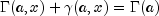 Gamma(a,x)+gamma(a,x)=Gamma(a)