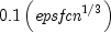 0.1left( mbox{it epsfcn}^{1/3}right)