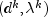 (d^k, lambda^k)