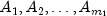 A_1, A_2, ldots, A_{m_1}