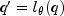 {q'}= l_theta(q)