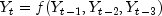 Y_t = f(Y_{t-1},Y_{t-2},Y_{t-3})