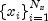 left{ {x_i } right}_{i = 1}^{N_x }