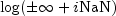 log(pm infty + iNaN)