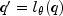 q' = l_theta (q)