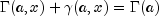 Gamma(a,x)+gamma(a,x)=Gamma(a)