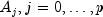 A_j, j = 0,ldots,p