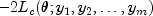 -2L_c(theta; y_1, y_2, ldots, y_m)