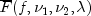 overline{F}(f, nu_1, nu_2,
 lambda)