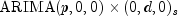 text{ARIMA}(p,0,0)
 times(0,d,0)_s