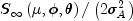 S_infty  left( {mu ,phi ,theta } 
  right)/left( {2sigma _A^2 } right)