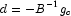 d = -B^{-1} g_c