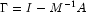 \Gamma=I-M^{-1}A