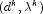 (d^k, \lambda^k)