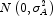 N \left( {0,\sigma _A^2 } \right)