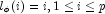 l_\phi (i) = i, 1 \leq i \leq p