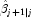 \hat \beta _{j + 1\left| j \right.}