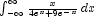 \int_{-\infty}^\infty \frac{x} {4e^x + 9e^{-x}} \, dx