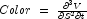 Color\;=\;\frac{\partial^3 V}{\partial S^2 \partial t}