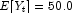 E[Y_t]=50.0