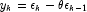 y_k=\epsilon_k-\theta \epsilon_{k-1}