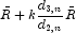 \bar{R} + k \frac{d_{3,n}}{d_{2,n}}\bar{R}