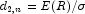 d_{2,n}=E(R)/\sigma
