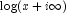 \log(x + i \infty )