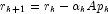 r_{k+1}=r_k-\alpha_kAp_k