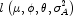 l\left( {\mu ,\phi ,\theta ,\sigma _A^2 } 
            \right)