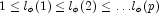 1 \leq l_\phi(1) \leq l_\phi (2) \leq \ldots 
            l_\phi (p)