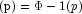 ({\rm p})=\Phi-1(p)