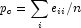 p_c  = \sum\limits_i {e_{ii} } /n