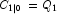 C_{1\left| 0 \right.} = Q{}_1