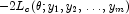 -2L_c(\theta; y_1, y_2, \ldots, y_m)