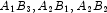 A_1 B_3, A_2 B_1, A_2 B_2