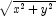 \sqrt{x^2+y^2}
