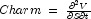 Charm\;=\;\frac{\partial^2 V}{\partial S \partial t}