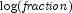 {\rm {log}}({\it fraction})
