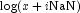 \log(x + i\NaN)